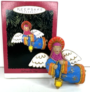 Hallmark Keepsake Ornament Lighting The Way Angel Luke 2:10 Christmas 1996 VTG - Picture 1 of 8