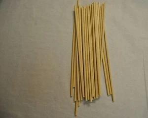 50 Wood Dowell Rods Stick Wooden Candy Lollipop Confectionary 12" x 1/4 WED120 - Picture 1 of 3