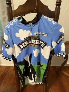 Vintage Pearl Izumi 2002 Cycling Jersey Ben & Jerry’s Men’s Large Chunky Dunky - Picture 1 of 6