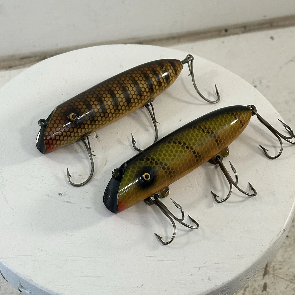 Lot Of 2 Vintage (1) Jersey Rig South Bend Bass Oreno Bass Pike Fishing Lures - Image 1 of 4