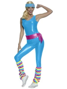 Barbie Übung 80er Jahre Puppe Spielzeug Mattel Gym Trainer Erwachsene Damen Kostüm - Bild 1 von 4