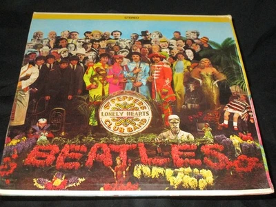 Beatles Sgt. Pepper's Lonely Hearts Sealed Vinyl Record LP USA 67-69 Yellow Band - Image 1 of 4