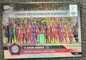 2025-26 Bundesliga Topps NOW #1 FC Bayern Munchen Supercup Winners Gold /50 - Picture 1 of 2