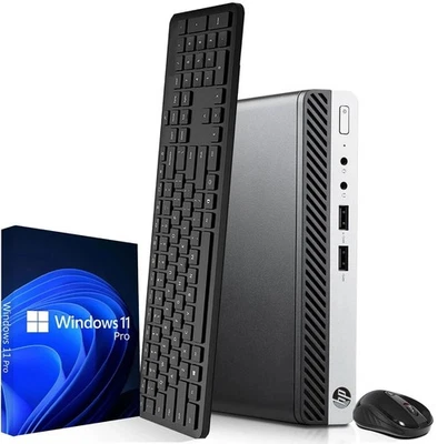 HP 400 G5 Mini Desktop PC Intel i5-9th 16GB RAM 1TB SSD Built-in WiFi Windows 11 - Image 1 of 4