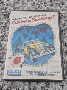 Where in the World is Carmen Sandiego? Sega Master System Game & Case No Manual - Picture 1 of 5