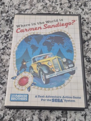 Where in the World is Carmen Sandiego? Sega Master System Game & Case No Manual - Image 1 of 4