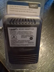Transformador Orbit 24V 750mA para controladores de rociadores interiores parte 57040 NUEVO - Imagen 1 de 1