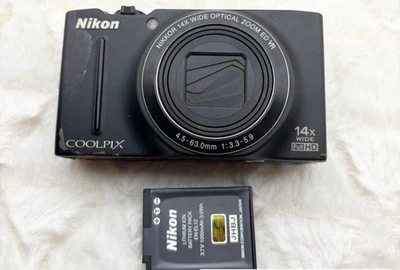 Цифровая камера Nikon COOLPIX S8200 черная 16,1 Мп 14-кратный оптический зум из Японии - Изображение 1 из 4