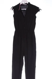 H&M Langer Jumpsuit Mujeres Pantalón Talla EU 34 negro look casual - Imagen 1 de 5