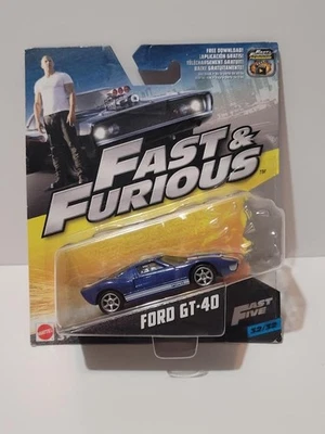 Mattel Fast & Furious Blue Ford GT-40 1:55 Scale #32 Fast Five - Image 1 of 4