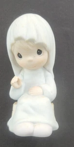Vintage 1986 Precious Moments Nativity Come Let Us Adore Him Mary Figurine - Picture 1 of 6