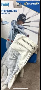 Easton Hyperlite Girls Size Large Fast pitch Softball Batting Gloves New - Picture 1 of 1