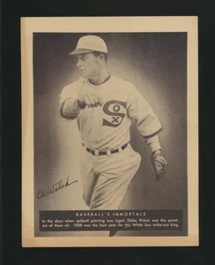 1949 LEAF PREMIUMS NNO ED WALSH G/VG HOF RARE - Picture 1 of 2