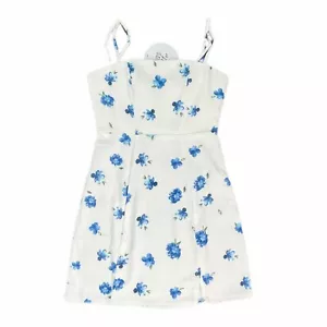 Mini Vestido Floral Princesa Polly Cruz Blanco Azul Nuevo Sin Etiquetas Talla 0 - Imagen 1 de 11