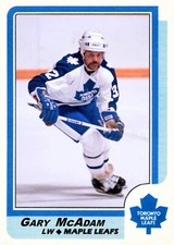 1986-87 Topps CTNW #204 Gary McAdam Toronto Maple Leafs Custom Card