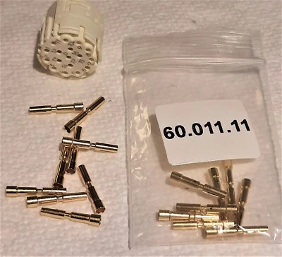 17 pcs. of TE 60.011.11  Circular Metric Connector Female Pins Read Description - Image 1 of 4