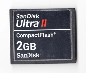 (DENTED) SanDisk Ultra II 2GB CF Compact Flash Camera Memory Card - Picture 1 of 21