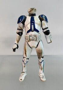 Star Wars Clone Trooper 501st Legion Tactical Ops Custom Battle Damage 3.75 ROTS