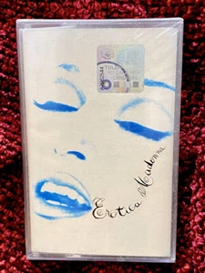 MADONNA SEALED EROTICA SEX CASSETTE TAPE PROMO WARNER HOLOGRAM STICKER WB BOX - Picture 1 of 6