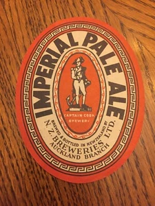 De colección ""Imperial Pale Ale"" de N. Z. Breweries Ltd. Nueva Zelanda. Etiqueta original - Imagen 1 de 6