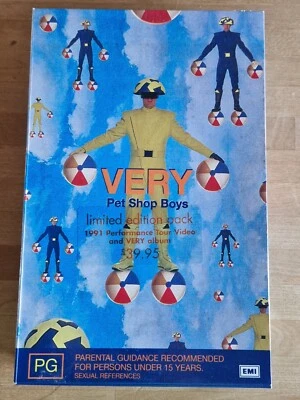 Pet Shop Boys VERY CD Performance Tour VHS Video limited edition Ungespielt RAR - Bild 1 von 4