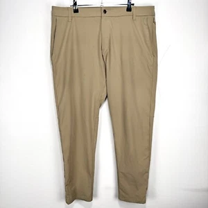 Lululemon Commission Pants Tan Zip Pocket Performance Classic Fit Men 36 (37x30) - Picture 1 of 10
