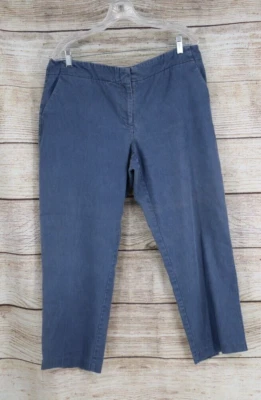 Ingredientes Pantalones de mezclilla para mujer talla 14 tiro medio recortados desteñidos lavados Foto 1 de 4