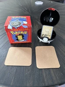 Limited Edition Pokemon 23k Gold-Plated Trading Card #61 Poliwhirl B - Picture 1 of 12