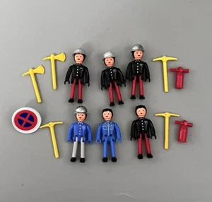 Vintage Majorette Construction Set Figures Mining Miners Workers & Tools - Picture 1 of 2