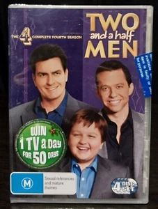 Two And A Half Men: The Complete Fourth Season (DVD, 2003) New & Sealed Region 4 - Picture 1 of 2