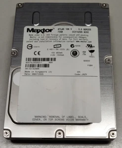 MAXTOR HARD DISK ULTRA320 SCSI 3.5" 73GB 10K ATLAS 10K V - 8D073J0 - Bild 1 von 1