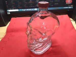 Bottle glass skull (empty) 1,0 l - Picture 1 of 6
