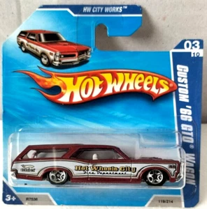 Hot Wheels Custom '66 GTO Wagon - 2010 HW City Works - 119/214 - Pontiac - R7536 - Picture 1 of 7