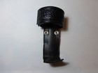  Duty Belt Black Leather Universal Radio Holder - Basketweave Style.  SALE!!