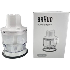 Braun MR5000 MR5500 MQ20 Easy Click Chopper Bowl Lid Cutter MQ20WH Genuine - Picture 1 of 24