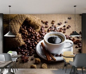 3D Coffee Beans 295NA Wallpaper Wall Murals Wall Paper Wall Print Mural Fay - Picture 1 of 12