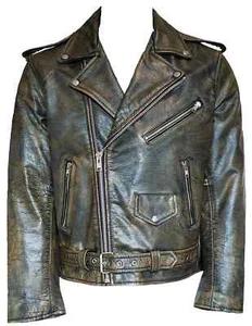 Brando Leather Jacket Motorcycle Bike Rider Motorbike Vintage Leather Jacket - Picture 1 of 4