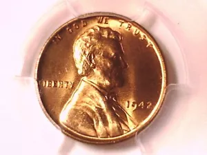 1942 P Lincoln Wheat Cent Penny PCGS MS 66 RD 36137960 - Picture 1 of 3