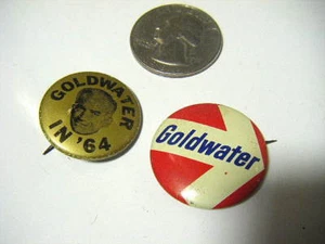 goldwater political pins 2 for 1 deal rare arrow pinSEE - Picture 1 of 1