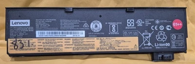TESTED GENUINE LENOVO THINKPAD T480 T570 EXT BATTERY 72WH 61++ 4X50M08812 - Image 1 of 4