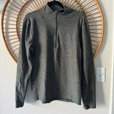 Lululemon Surge Warm 1/2 Zip Green black SzMedium M Top Jacket Base Layer - Image 1 of 4