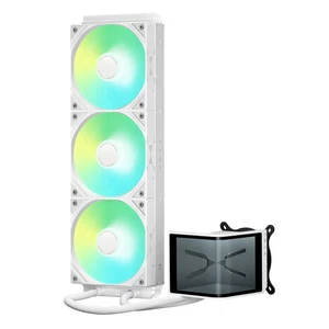 TRYX PANORAMA SE ARGB 360 WHITE Liquid Cooler 6.67-lnch AMOLED Screen - Afbeelding 1 van 9