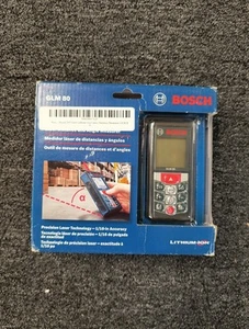 Bosch Laser Distance And Angle Measurer 265 Ft/80 M GLM 80, OBN, A1 - Picture 1 of 3