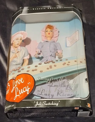 Mattel I Love Lucy Barbie Doll Job Switching Episode 39 New in Box candy factory - Image 1 of 4