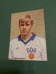 Detlef Schößler , Autogrammkarte, DDR Nationalmannschaft Fussball - Picture 1 of 2