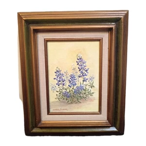 Vintage Hazel Parker Blumen Floral Ölgemälde Leinwand signiert gerahmtes Bild  - Bild 1 von 4