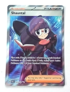 Tarjeta Pokémon Entrenador Raro Holo Shauntal 243/182 Paradox Rift 2023 - Imagen 1 de 3