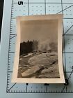 Vintage Black And White Photograph Yellowstone National Park Snapshot 