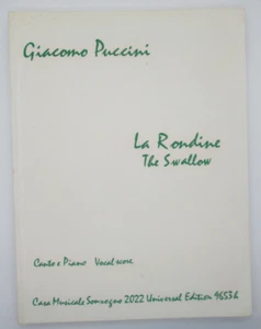 Puccini La Rondine vocal score (Universal UE 9653 b) excellent cond hard to find - Picture 1 of 7