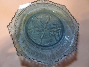 Plato de vidrio azul vintage - Ontario 1984---0822 - Imagen 1 de 5